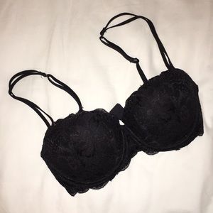 Victoria Secret Black lacey bra with double strap